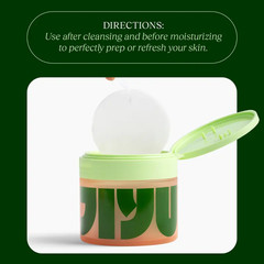Jiyu Korean Skincare Anti-Aging, Dark Spot & Wrinkle Minimizing Toner Pads 100Pc