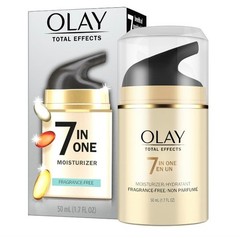 Olay Total Effects Face Moisturizer, Fragrance-Free, 1.7 fl oz