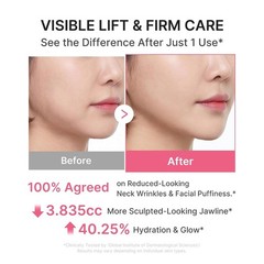 Neck Wrinkle Cream with Gua Sha Massager, Firming Collagen Care