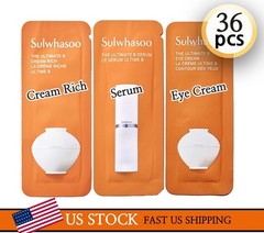 Sulwhasoo The Ultimate S Trio Serum1m(12)+Eye Cream1m(12) +Cream1m(12) K-Beauty