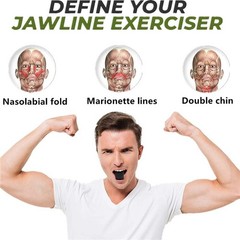 1PCS Jawline Exerciser Mouth Exercise Fitness Ball Neck Face Jaw Trainer Toning