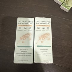 2 Bottles Frankincense & Castor Oil Rose Roller Skincare 1.7 Oz Each
