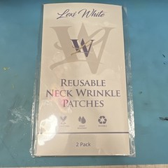 Lexi White Reusable Silicone Neck Wrinkle Patches 2 Pack Cruelty-Free